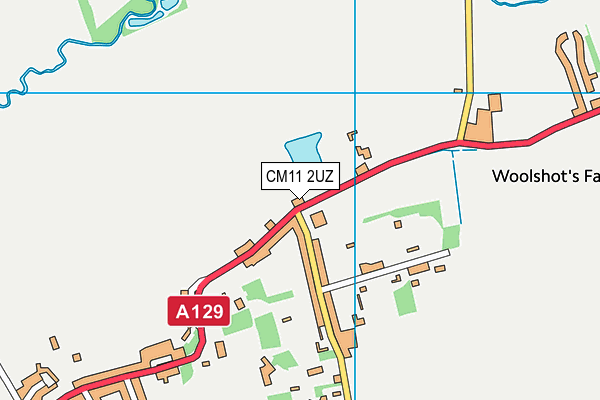 CM11 2UZ map - OS VectorMap District (Ordnance Survey) CM11 2UZ map - OS VectorMap District (Ordnance Survey)