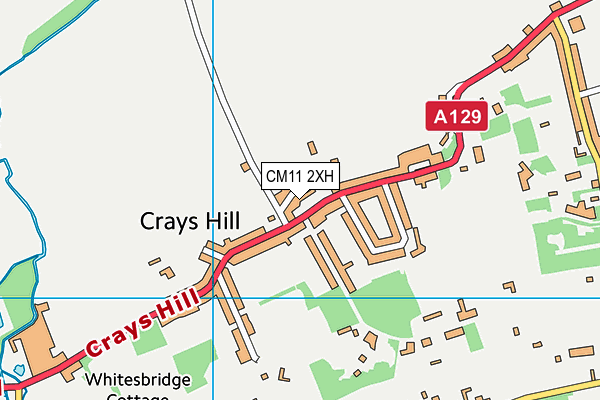 CM11 2XH map - OS VectorMap District (Ordnance Survey) CM11 2XH map - OS VectorMap District (Ordnance Survey)
