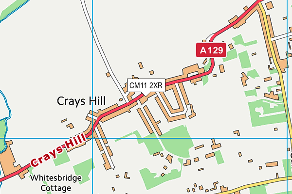 CM11 2XR map - OS VectorMap District (Ordnance Survey) CM11 2XR map - OS VectorMap District (Ordnance Survey)