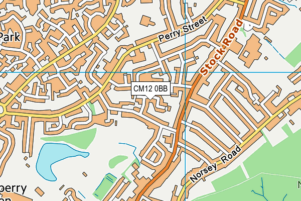 CM12 0BB map - OS VectorMap District (Ordnance Survey) CM12 0BB map - OS VectorMap District (Ordnance Survey)