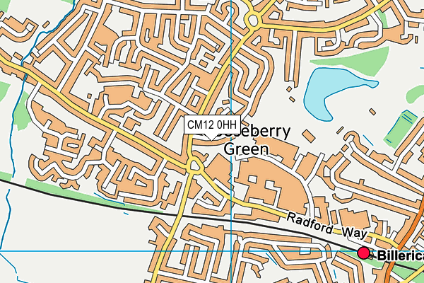 CM12 0HH map - OS VectorMap District (Ordnance Survey) CM12 0HH map - OS VectorMap District (Ordnance Survey)