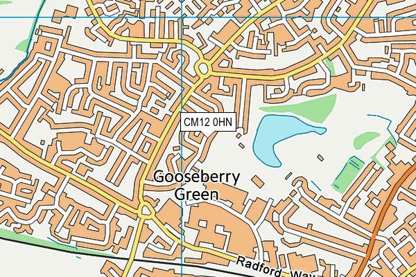 CM12 0HN map - OS VectorMap District (Ordnance Survey) CM12 0HN map - OS VectorMap District (Ordnance Survey)