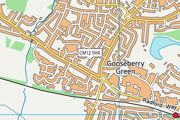 CM12 0HX map - OS VectorMap District (Ordnance Survey) CM12 0HX map - OS VectorMap District (Ordnance Survey)