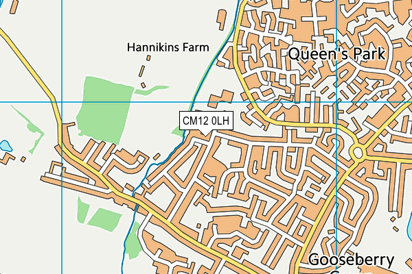 CM12 0LH map - OS VectorMap District (Ordnance Survey) CM12 0LH map - OS VectorMap District (Ordnance Survey)