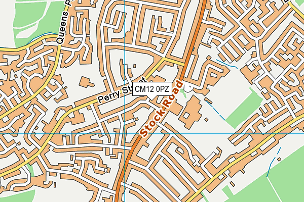 CM12 0PZ map - OS VectorMap District (Ordnance Survey) CM12 0PZ map - OS VectorMap District (Ordnance Survey)