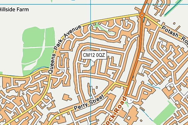 CM12 0QZ map - OS VectorMap District (Ordnance Survey) CM12 0QZ map - OS VectorMap District (Ordnance Survey)