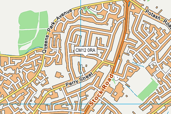CM12 0RA map - OS VectorMap District (Ordnance Survey) CM12 0RA map - OS VectorMap District (Ordnance Survey)