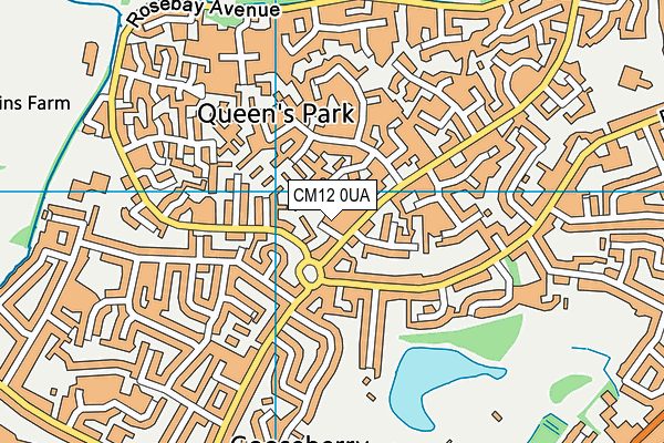 CM12 0UA map - OS VectorMap District (Ordnance Survey) CM12 0UA map - OS VectorMap District (Ordnance Survey)