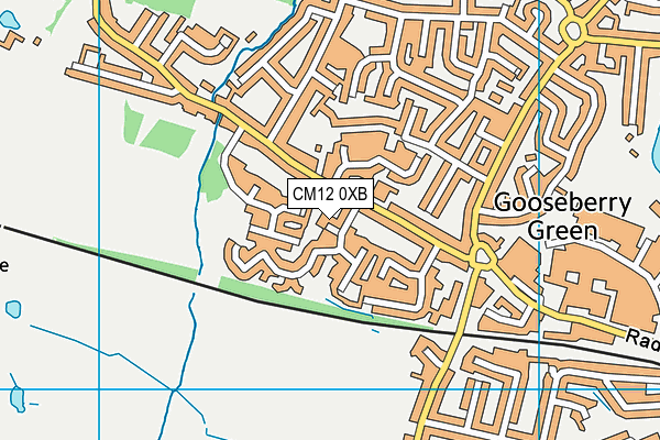 CM12 0XB map - OS VectorMap District (Ordnance Survey) CM12 0XB map - OS VectorMap District (Ordnance Survey)