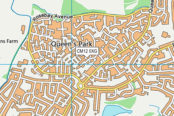 CM12 0XG map - OS VectorMap District (Ordnance Survey) CM12 0XG map - OS VectorMap District (Ordnance Survey)