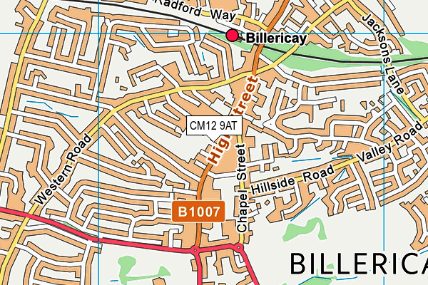 CM12 9AT map - OS VectorMap District (Ordnance Survey) CM12 9AT map - OS VectorMap District (Ordnance Survey)