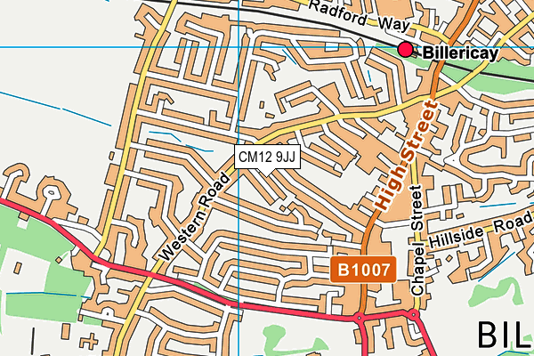 CM12 9JJ map - OS VectorMap District (Ordnance Survey) CM12 9JJ map - OS VectorMap District (Ordnance Survey)