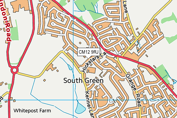 CM12 9RJ map - OS VectorMap District (Ordnance Survey) CM12 9RJ map - OS VectorMap District (Ordnance Survey)