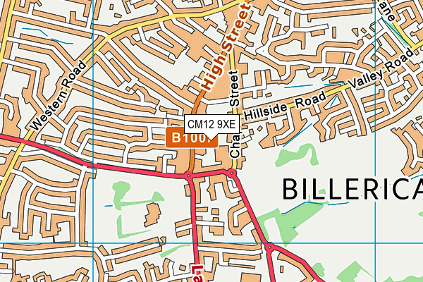 CM12 9XE map - OS VectorMap District (Ordnance Survey) CM12 9XE map - OS VectorMap District (Ordnance Survey)