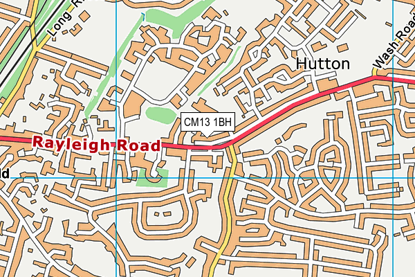 CM13 1BH map - OS VectorMap District (Ordnance Survey) CM13 1BH map - OS VectorMap District (Ordnance Survey)