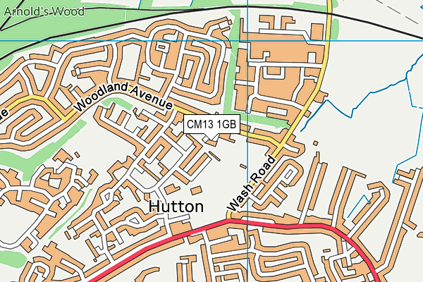 CM13 1GB map - OS VectorMap District (Ordnance Survey) CM13 1GB map - OS VectorMap District (Ordnance Survey)