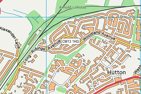CM13 1HG map - OS VectorMap District (Ordnance Survey) CM13 1HG map - OS VectorMap District (Ordnance Survey)