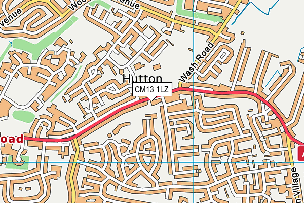 CM13 1LZ map - OS VectorMap District (Ordnance Survey) CM13 1LZ map - OS VectorMap District (Ordnance Survey)