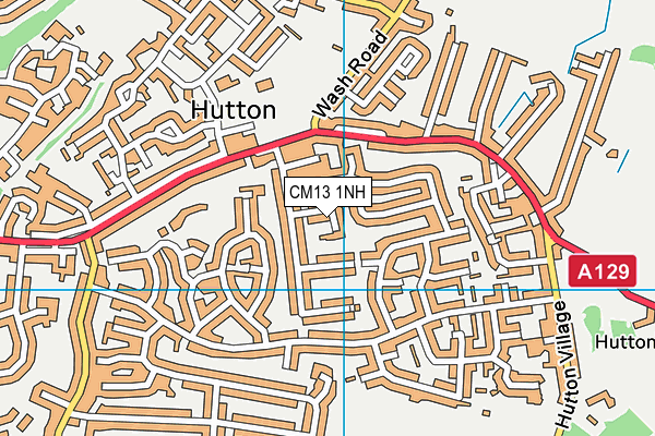 CM13 1NH map - OS VectorMap District (Ordnance Survey) CM13 1NH map - OS VectorMap District (Ordnance Survey)