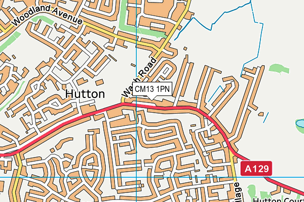 CM13 1PN map - OS VectorMap District (Ordnance Survey) CM13 1PN map - OS VectorMap District (Ordnance Survey)