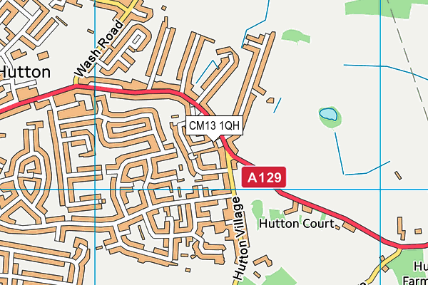 CM13 1QH map - OS VectorMap District (Ordnance Survey) CM13 1QH map - OS VectorMap District (Ordnance Survey)