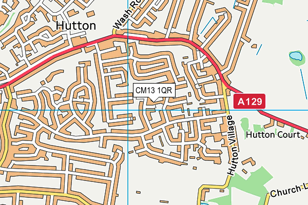 CM13 1QR map - OS VectorMap District (Ordnance Survey)