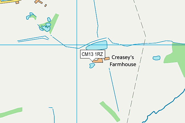 CM13 1RZ map - OS VectorMap District (Ordnance Survey) CM13 1RZ map - OS VectorMap District (Ordnance Survey)