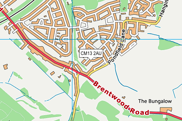 CM13 2AU map - OS VectorMap District (Ordnance Survey) CM13 2AU map - OS VectorMap District (Ordnance Survey)