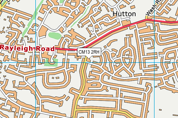CM13 2RH map - OS VectorMap District (Ordnance Survey) CM13 2RH map - OS VectorMap District (Ordnance Survey)