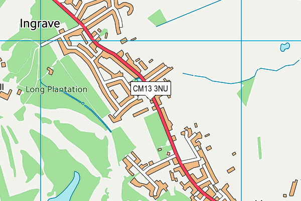 CM13 3NU map - OS VectorMap District (Ordnance Survey) CM13 3NU map - OS VectorMap District (Ordnance Survey)