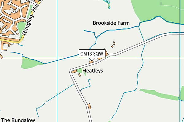 CM13 3QW map - OS VectorMap District (Ordnance Survey) CM13 3QW map - OS VectorMap District (Ordnance Survey)