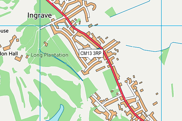 CM13 3RP map - OS VectorMap District (Ordnance Survey) CM13 3RP map - OS VectorMap District (Ordnance Survey)