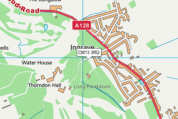 CM13 3RQ map - OS VectorMap District (Ordnance Survey) CM13 3RQ map - OS VectorMap District (Ordnance Survey)