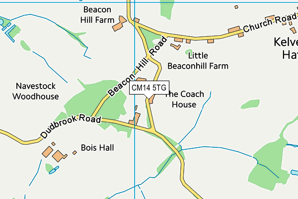 CM14 5TG map - OS VectorMap District (Ordnance Survey) CM14 5TG map - OS VectorMap District (Ordnance Survey)