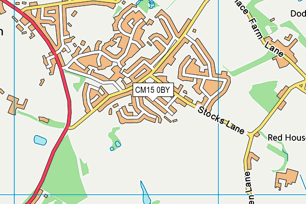 CM15 0BY map - OS VectorMap District (Ordnance Survey) CM15 0BY map - OS VectorMap District (Ordnance Survey)