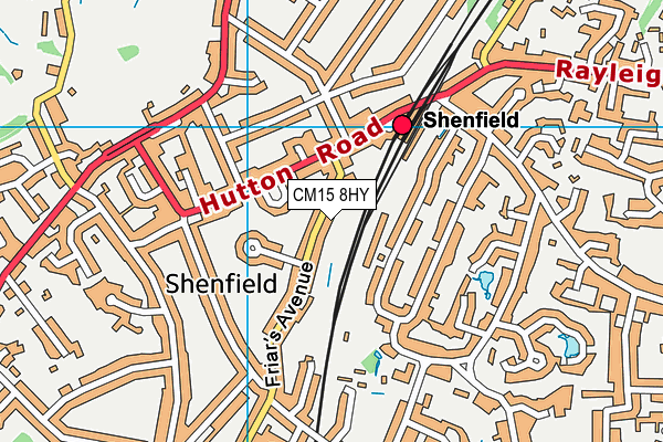 CM15 8HY map - OS VectorMap District (Ordnance Survey) CM15 8HY map - OS VectorMap District (Ordnance Survey)