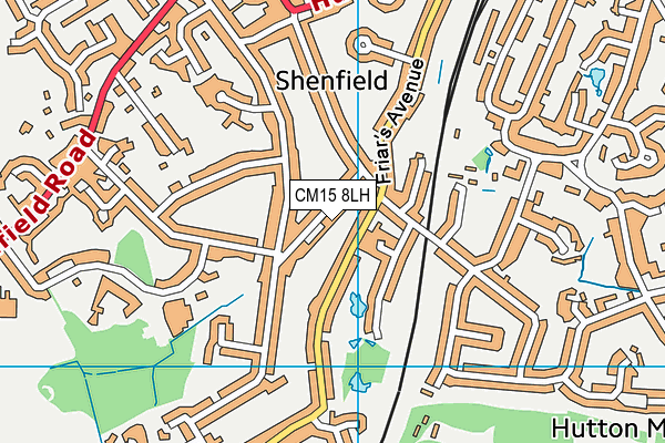 CM15 8LH map - OS VectorMap District (Ordnance Survey) CM15 8LH map - OS VectorMap District (Ordnance Survey)