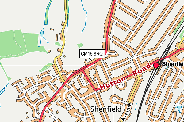 CM15 8RQ map - OS VectorMap District (Ordnance Survey) CM15 8RQ map - OS VectorMap District (Ordnance Survey)