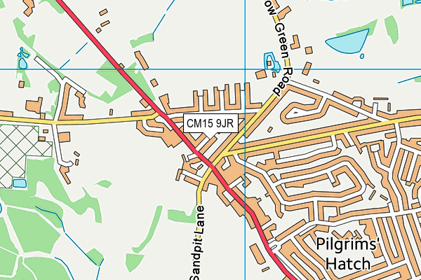 CM15 9JR map - OS VectorMap District (Ordnance Survey) CM15 9JR map - OS VectorMap District (Ordnance Survey)