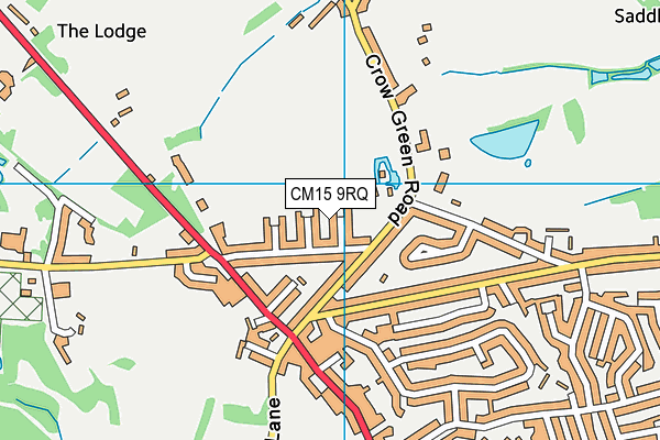 CM15 9RQ map - OS VectorMap District (Ordnance Survey) CM15 9RQ map - OS VectorMap District (Ordnance Survey)