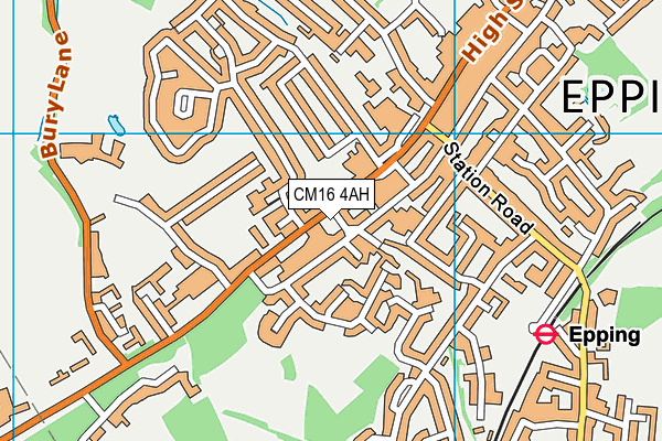 CM16 4AH map - OS VectorMap District (Ordnance Survey) CM16 4AH map - OS VectorMap District (Ordnance Survey)