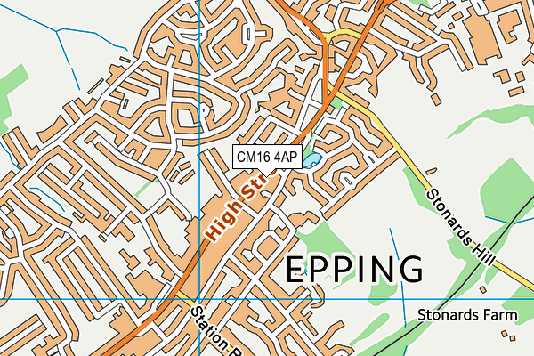CM16 4AP map - OS VectorMap District (Ordnance Survey) CM16 4AP map - OS VectorMap District (Ordnance Survey)
