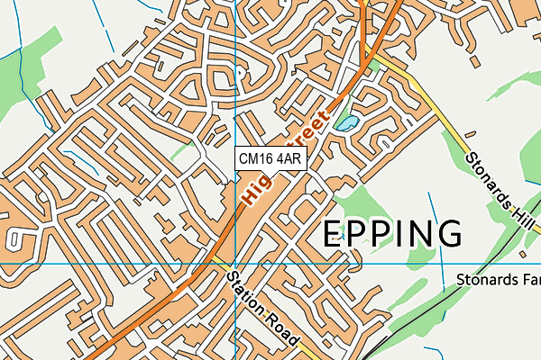 CM16 4AR map - OS VectorMap District (Ordnance Survey) CM16 4AR map - OS VectorMap District (Ordnance Survey)