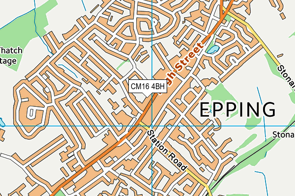 CM16 4BH map - OS VectorMap District (Ordnance Survey) CM16 4BH map - OS VectorMap District (Ordnance Survey)