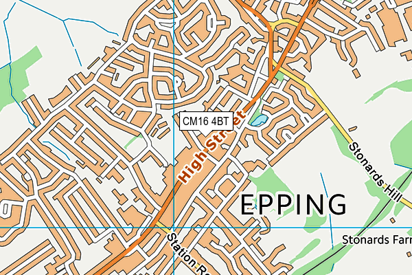 CM16 4BT map - OS VectorMap District (Ordnance Survey) CM16 4BT map - OS VectorMap District (Ordnance Survey)