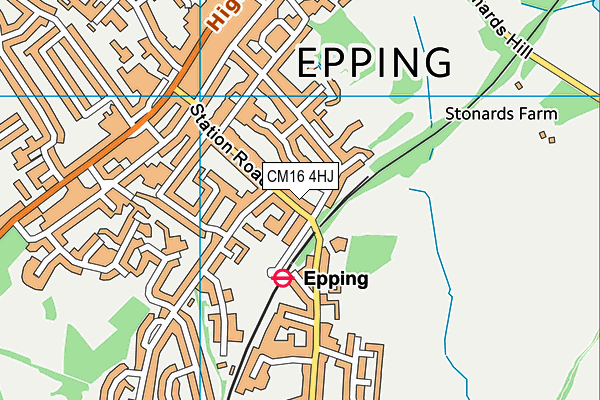 CM16 4HJ map - OS VectorMap District (Ordnance Survey) CM16 4HJ map - OS VectorMap District (Ordnance Survey)