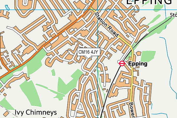 CM16 4JY map - OS VectorMap District (Ordnance Survey) CM16 4JY map - OS VectorMap District (Ordnance Survey)