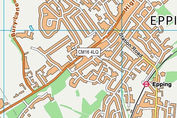 CM16 4LQ map - OS VectorMap District (Ordnance Survey) CM16 4LQ map - OS VectorMap District (Ordnance Survey)