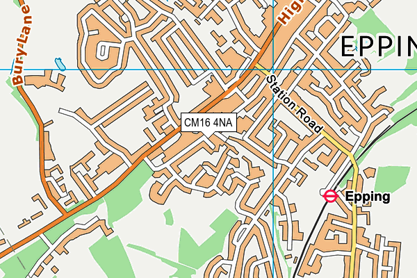 CM16 4NA map - OS VectorMap District (Ordnance Survey) CM16 4NA map - OS VectorMap District (Ordnance Survey)