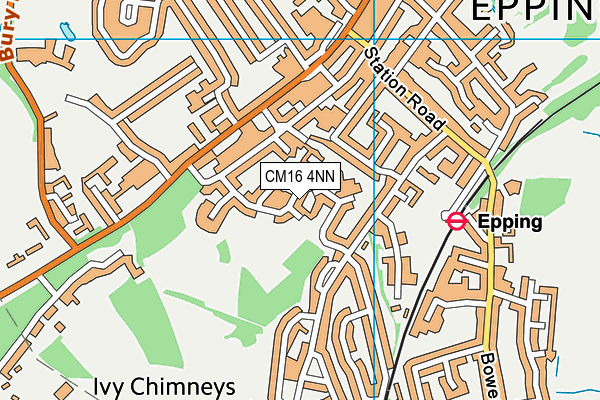 CM16 4NN map - OS VectorMap District (Ordnance Survey) CM16 4NN map - OS VectorMap District (Ordnance Survey)